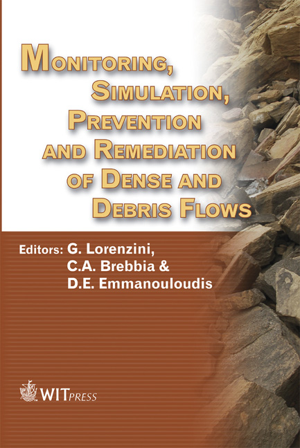 Monitoring, Simulation, Prevention and Remediation of Dense and Debris Flows