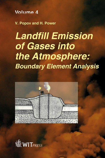 Landfill Emission of Gases into the Atmosphere: Boundary Element Analysis